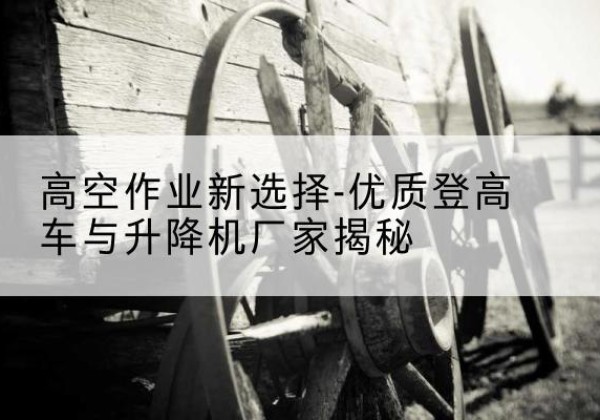 沂源登高车厂家-高空作业新选择-优质登高车与升降机厂家揭秘